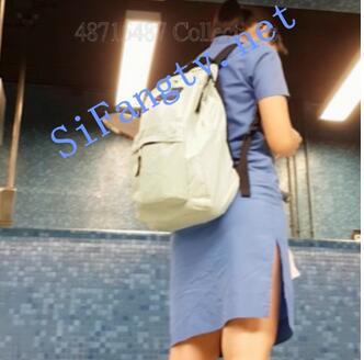 【CD抄底】487系列SG060-风掀起学生妹开叉短裙给我们看骚丁